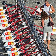 Velo-fietsen te Antwerpen, België
