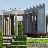 Amerikaanse Memorial op de Mardassonheuvel te Bastogne, België
