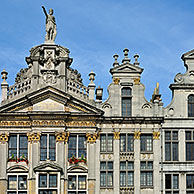 Gildenhuizen op de Grote Markt te Brussel, België