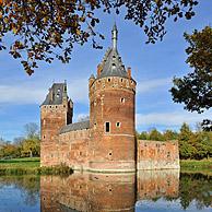 Het middeleeuwse Kasteel van Beersel, België
