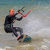 Kitesurfen op de Noordzee